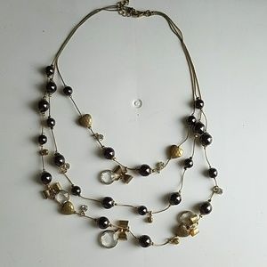 Layered Betsey Johnson Necklace.